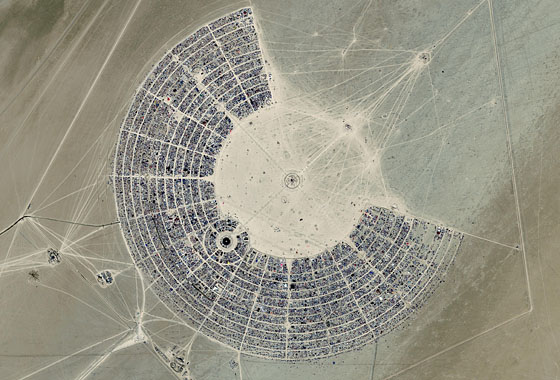Burning Man on the Playa - Desert Performance Art Experience