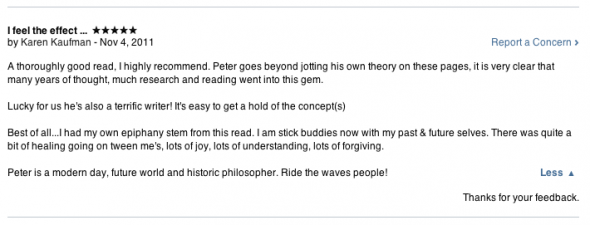 5-Star review of the Peter Oakley ebook, "Oceans of Light: A Users Guide to the Multiverse."